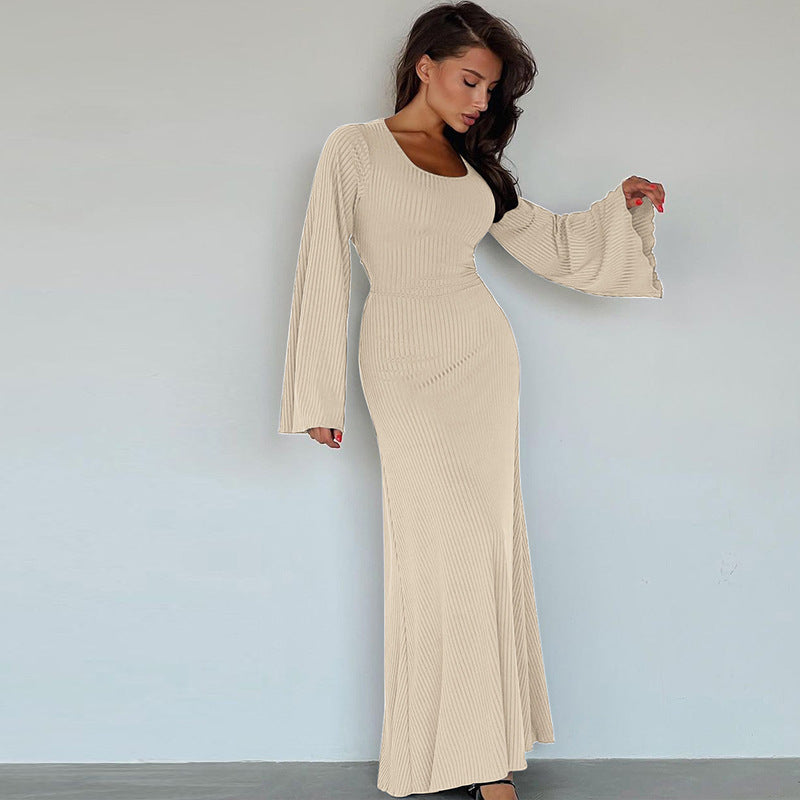 Long Bell Sleeves Chic Dresses