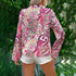Colorful Paisley Pattern Blouse - JEXIE
