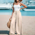 Elastic High Waist Loose Fit Pants - JEXIE