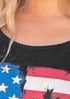 America U. S Flag Print Tank top - JEXIE