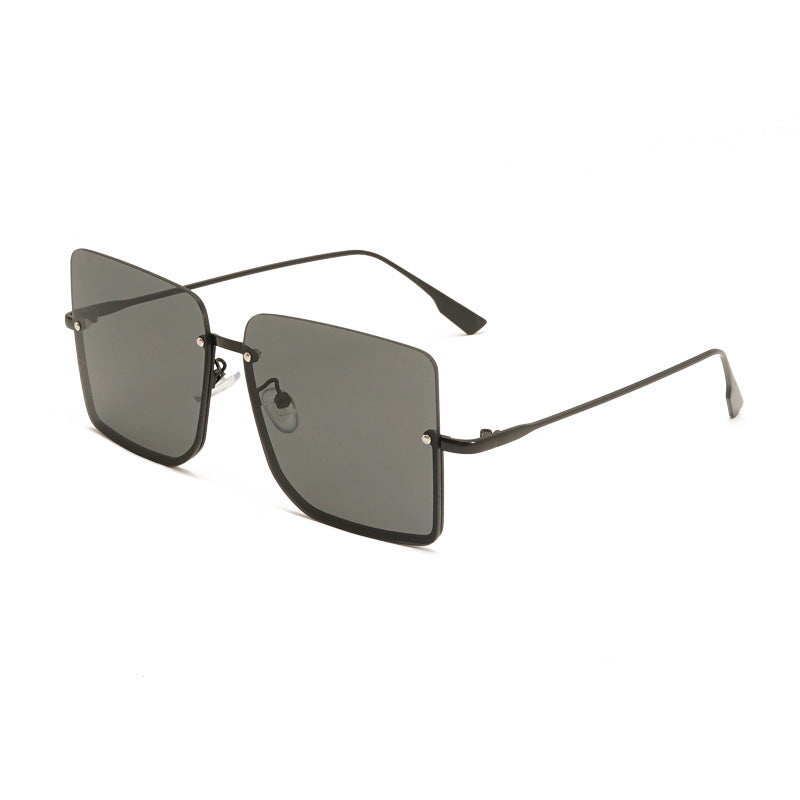 Half-Frame Ocean Sunglasses Fashion Trendy Sunglasses - JEXIE