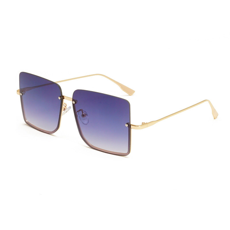 Half-Frame Ocean Sunglasses Fashion Trendy Sunglasses - JEXIE