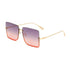 Half-Frame Ocean Sunglasses Fashion Trendy Sunglasses - JEXIE