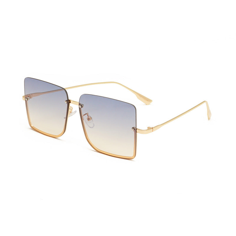Half-Frame Ocean Sunglasses Fashion Trendy Sunglasses - JEXIE