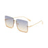 Half-Frame Ocean Sunglasses Fashion Trendy Sunglasses - JEXIE