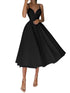 Sexy V-neck Suspender Dress Summer Fashion A-Line Long Dresses For Women - JEXIE
