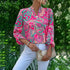 Colorful Paisley Pattern Blouse - JEXIE