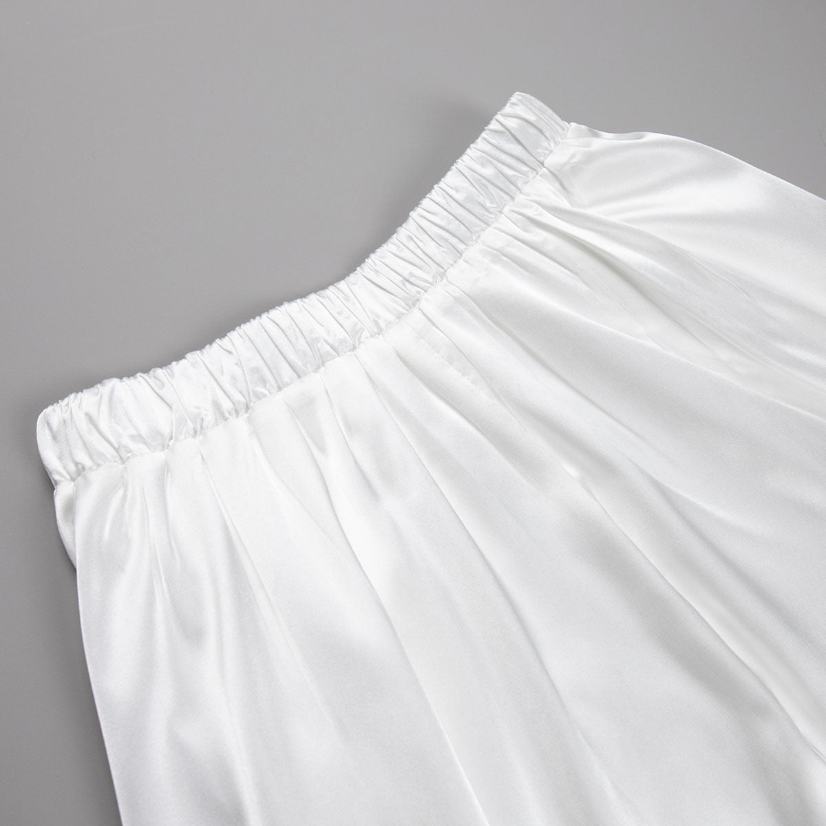 Satin Flares Long Skirt - JEXIE