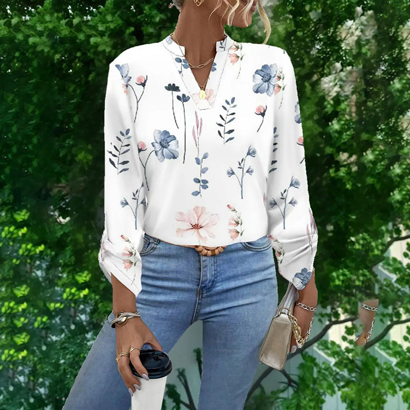 Colorful Paisley Pattern Blouse - JEXIE