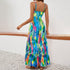 Boho Maxi Dress Colorful Sundress - JEXIE