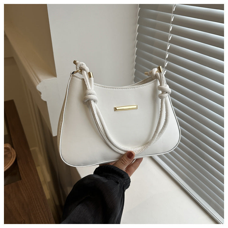 Top Handle Sides Knots Small Bag - JEXIE