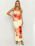Basic Floral Tube Dress - JEXIE
