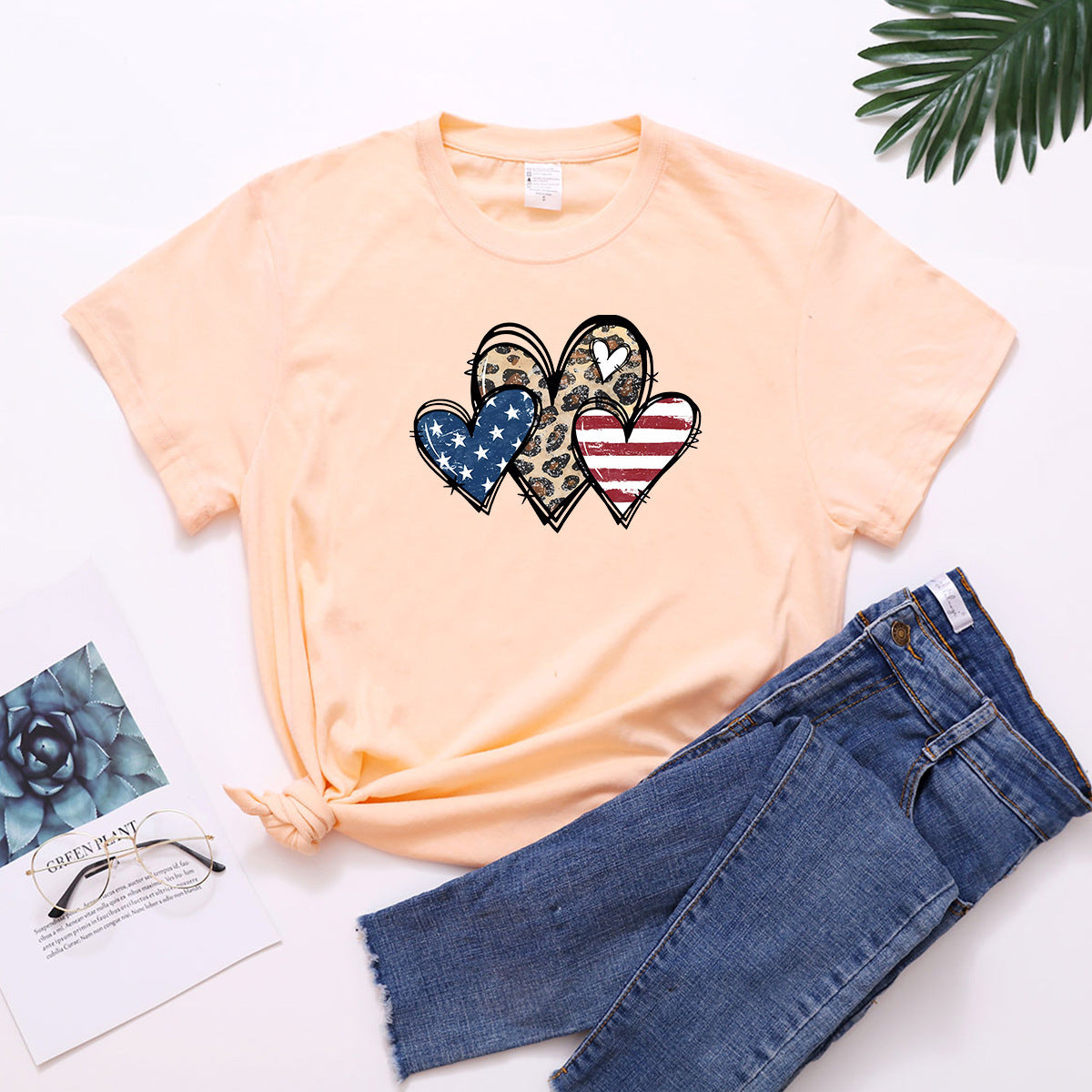 Leopard Prints American Day T-Shirt - JEXIE