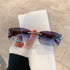 Frameless Wood Grain Leg Sunglasses - JEXIE