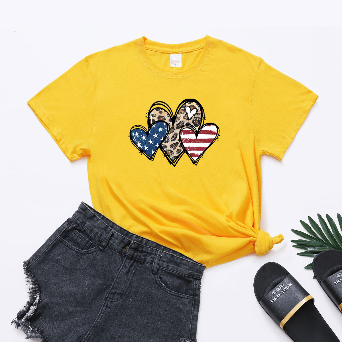 Leopard Prints American Day T-Shirt - JEXIE