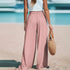 Elastic High Waist Loose Fit Pants - JEXIE