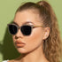 Metal Hollow Chic Sunglasses - JEXIE