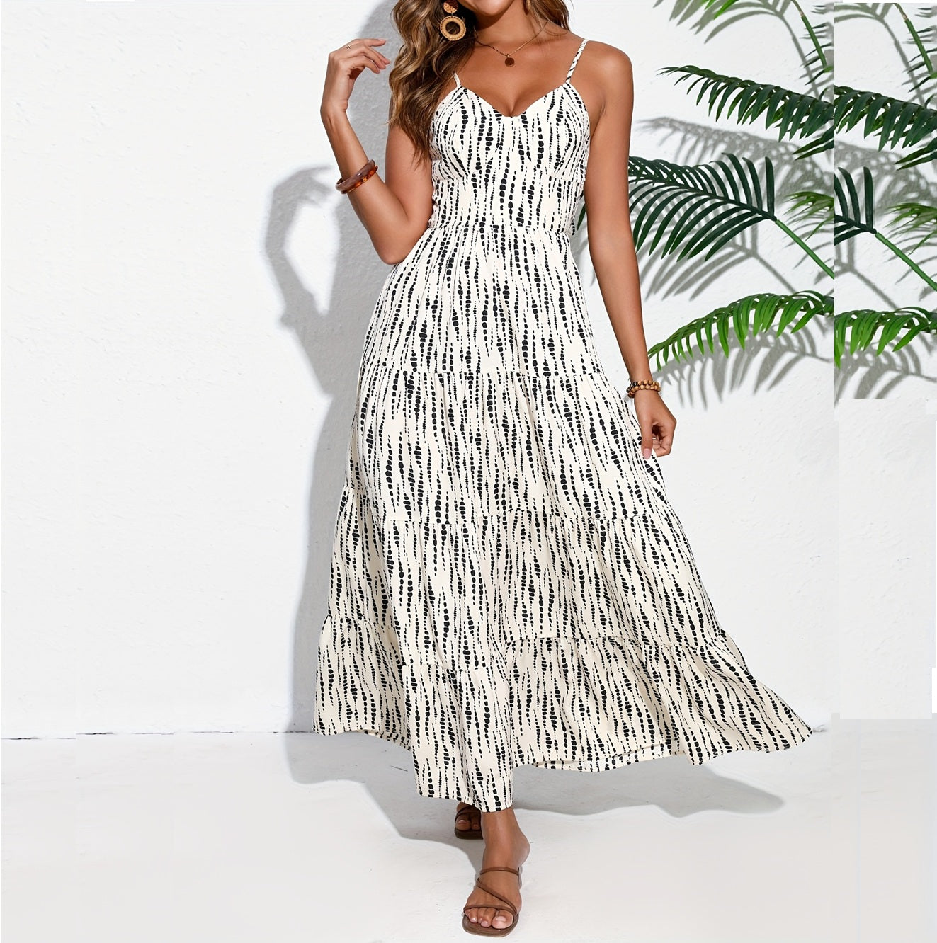 Bohemian Back Tie-Wrap Dress - JEXIE