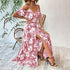 Cold Shoulder Floral Dress - JEXIE