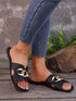 Lightweight Chain Casual Flat Slippers - JEXIE