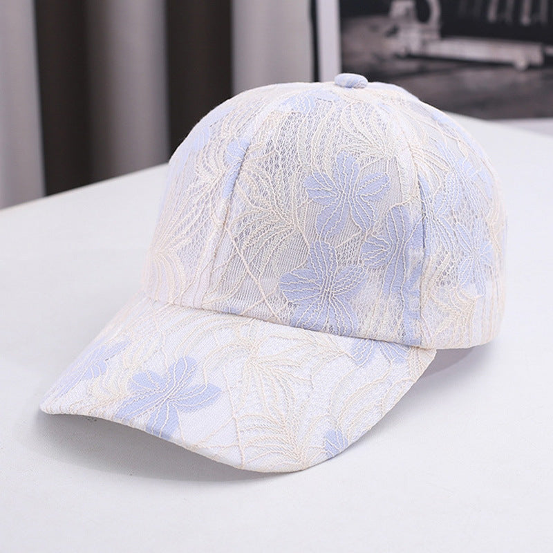 Lace Floral Baseball Cap - JEXIE