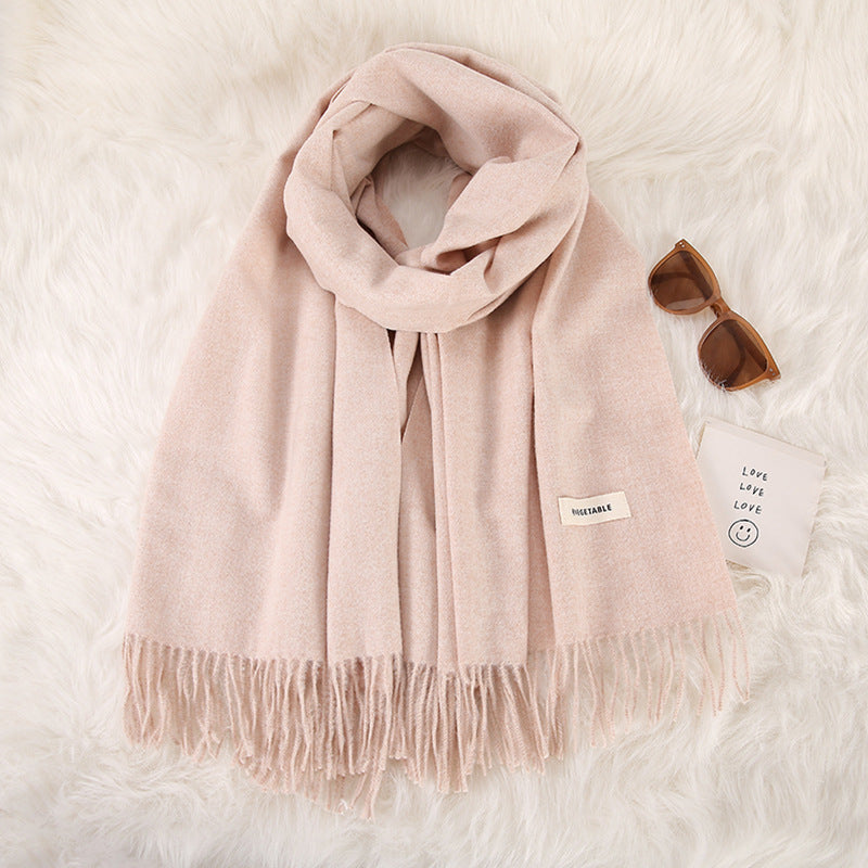 Light Cashmere Double-sided Scarf - JEXIE