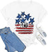 Stars and Stripes Print T-shirt - JEXIE