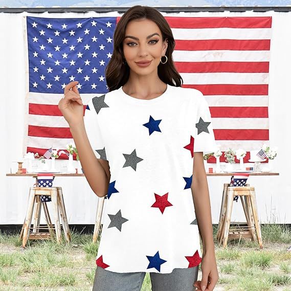American Stars Women T-shirt - JEXIE