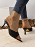 Vintage Pattern Pointed-toe Heels - JEXIE