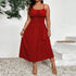 Retro Artistic Strap Elegant Seaside Holiday Dress