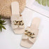 Lightweight Chain Casual Flat Slippers - JEXIE