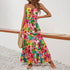 Boho Maxi Dress Colorful Sundress - JEXIE