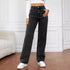 Mid Waist Trousers Casual Jeans - JEXIE