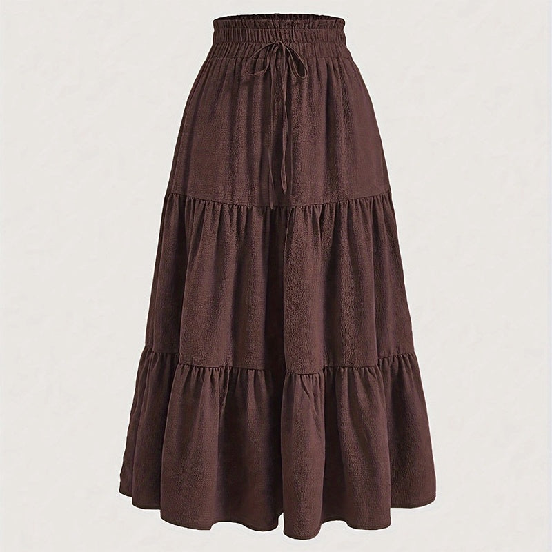 High-Waist Knot Plus Size Skirt