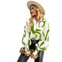 Abstract Prints Lantern Sleeve Shirt - JEXIE