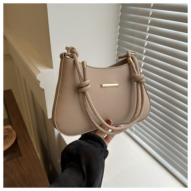 Top Handle Sides Knots Small Bag - JEXIE