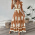Damask Flowy Maxi Dress - JEXIE