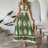 Damask Flowy Maxi Dress - JEXIE