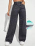 Mid Waist Trousers Casual Jeans - JEXIE