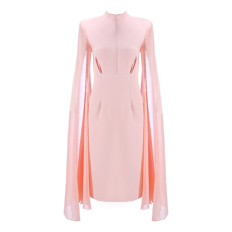 Designer Cloak Sleeve Dress - JEXIE