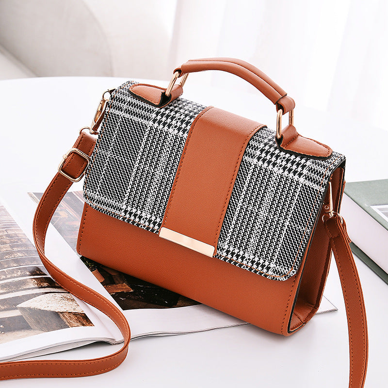 Small Box Plaid Shoulder Bag - JEXIE