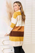 Woven Right Color Block Dropped Shoulder Cardigan - JEXIE