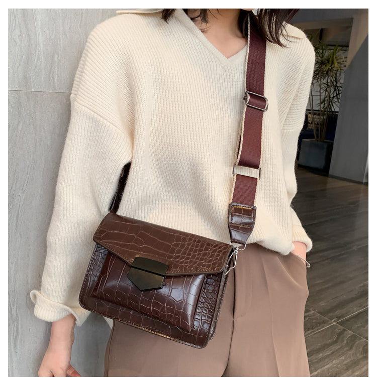 Leather Vintage Crossbody Bag - JEXIE