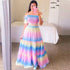 Tie Dye Colors Maxi Dress - JEXIE