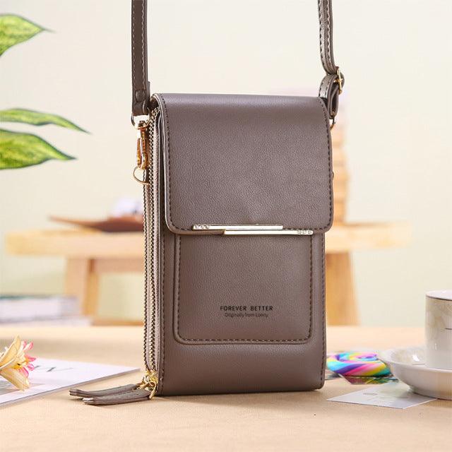 Leather Crossbody Shoulder Bag - JEXIE