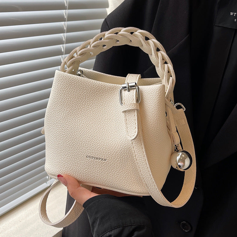 Crossbody Design Portable Bucket Bag