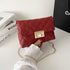 Diamond Plaid Twist Lock Bag - JEXIE