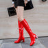 Leather Glossy Long Boots
