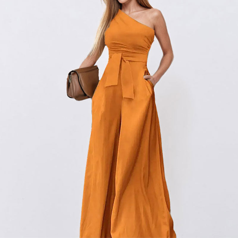 Straight-leg Strapless Jumpsuit JEXIE