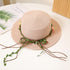 Flat Brim Straw Sun Hat